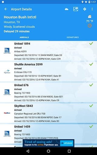 FlightAware app