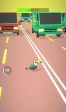 小鸟过马路