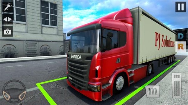 Euro Truck Driving Simulator(城市运输卡车停车场)截图2
