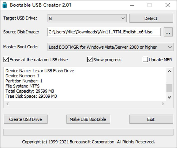 Bootable USB Creator截图